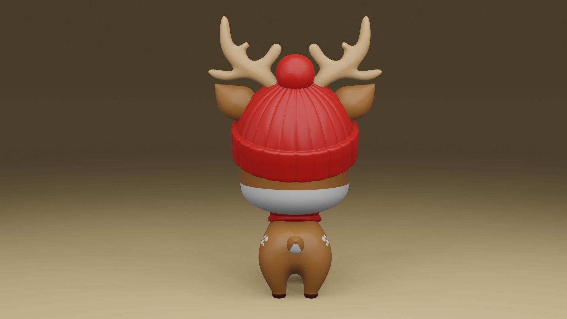 cute deer 3D print model_10