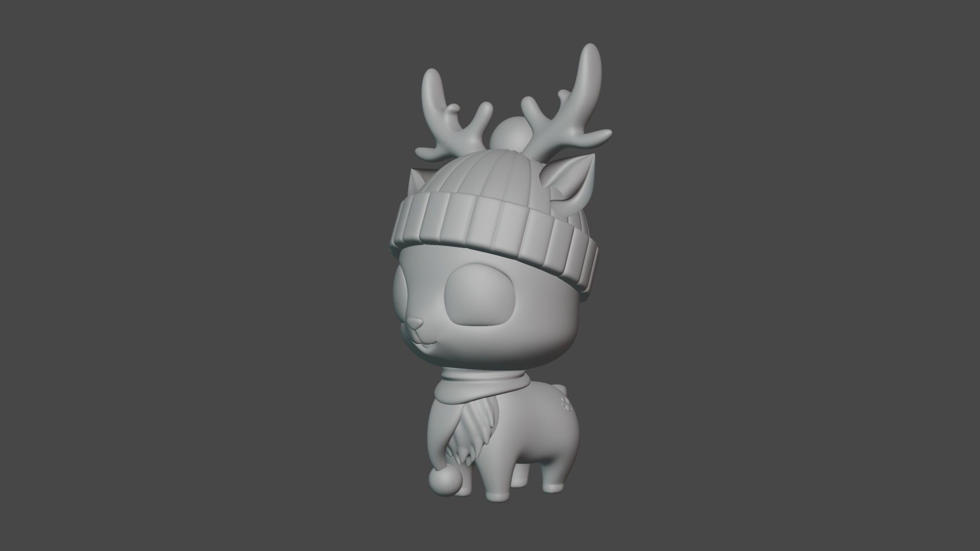 cute deer 3D print model_5