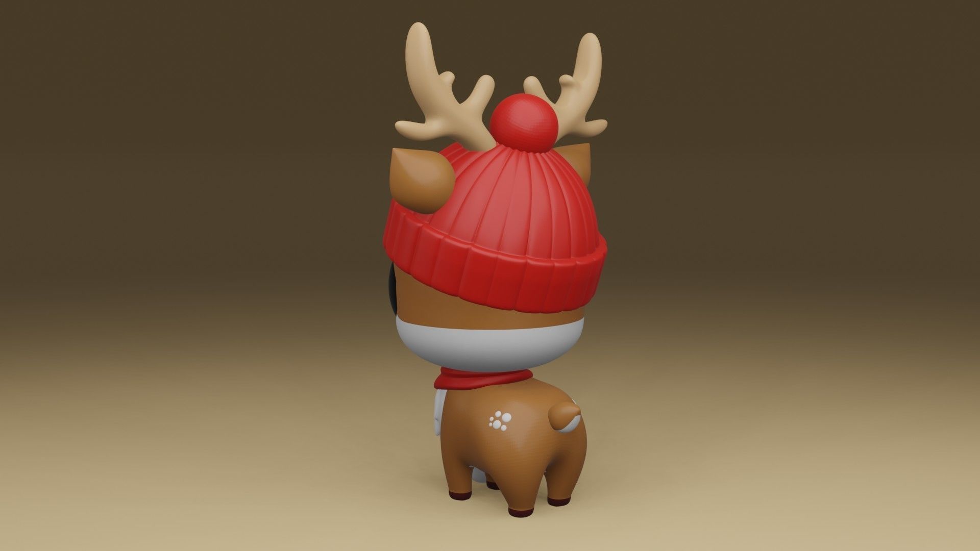 cute deer 3D print model_11