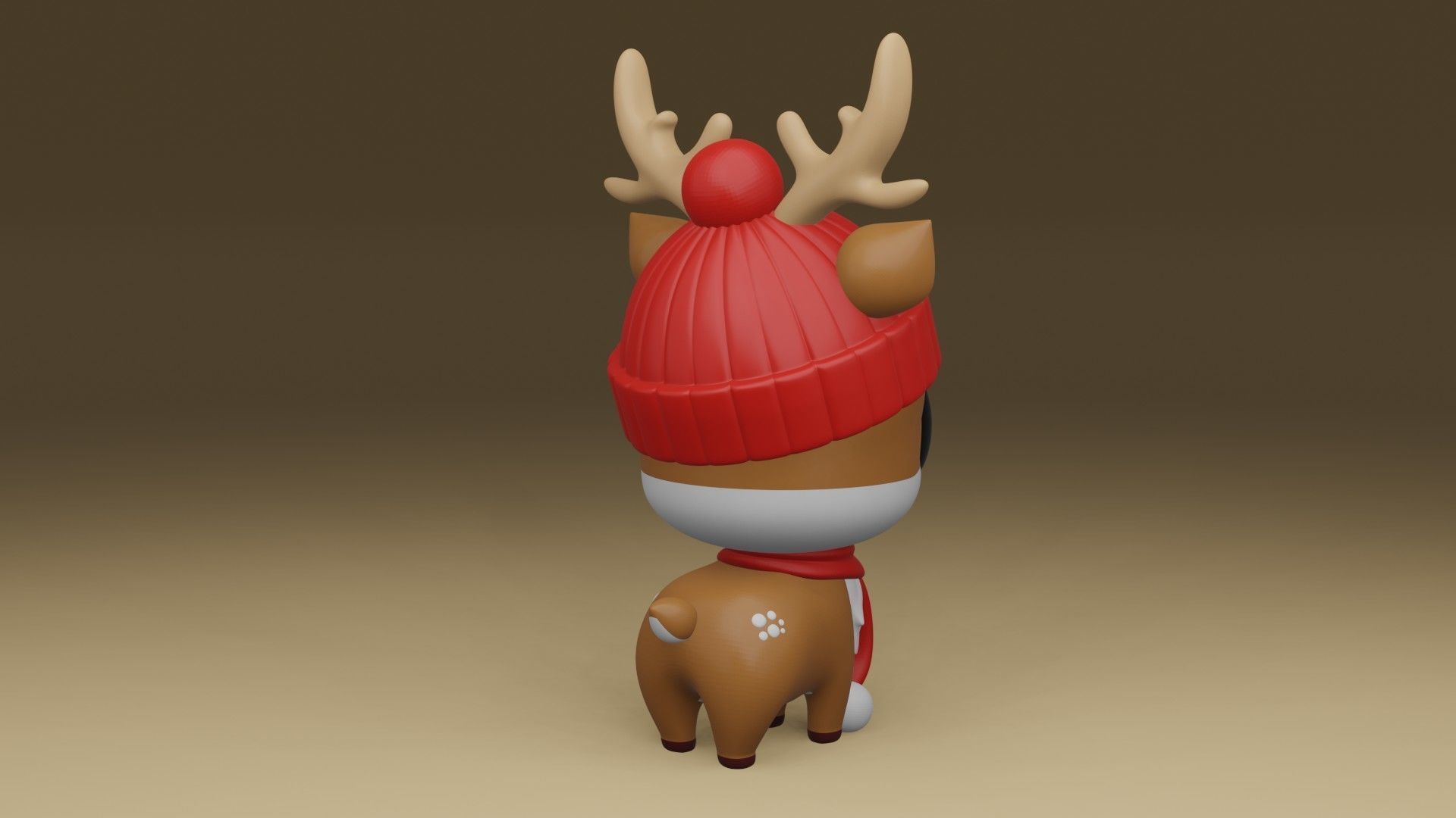 cute deer 3D print model_9
