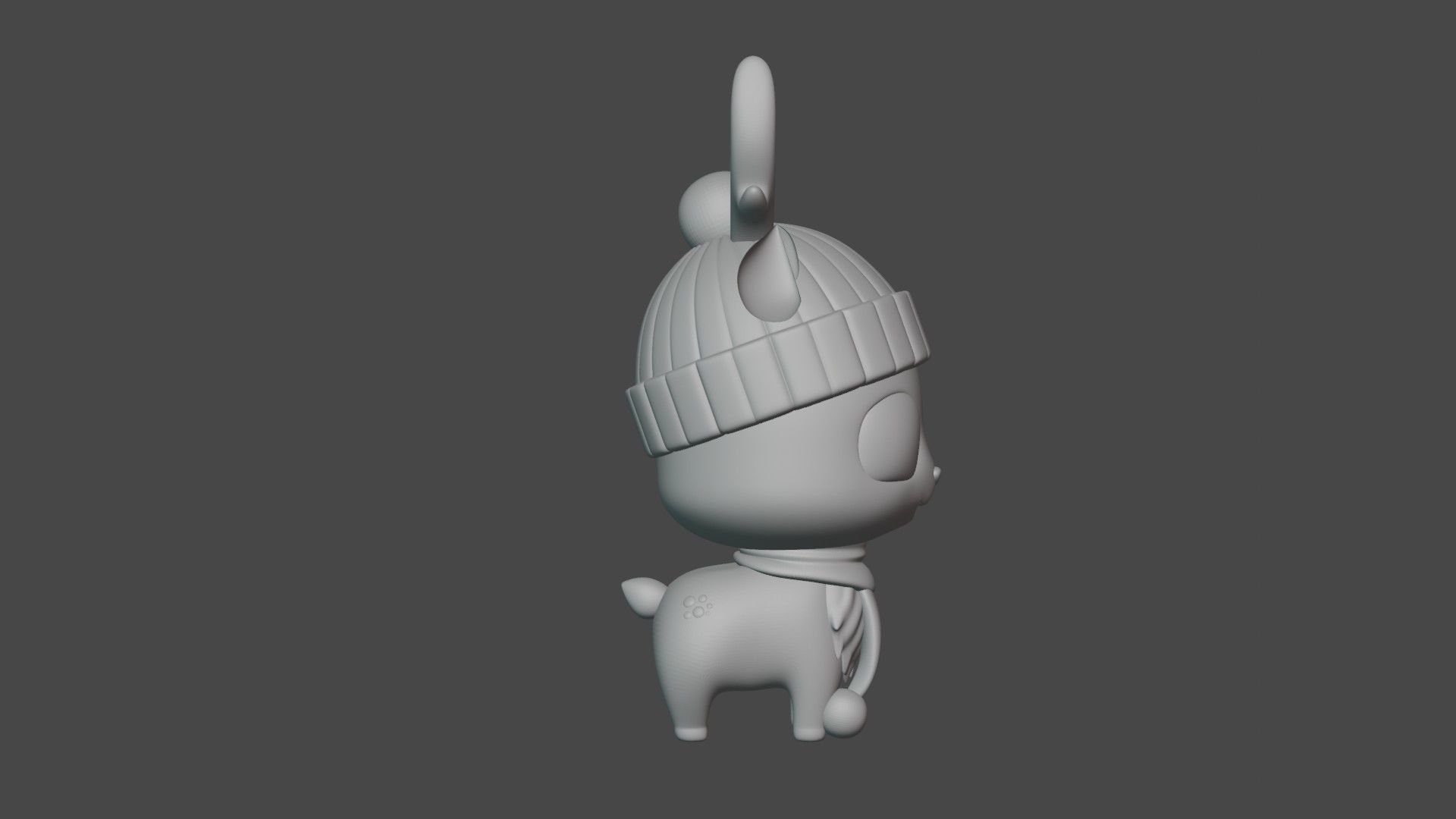 cute deer 3D print model_2