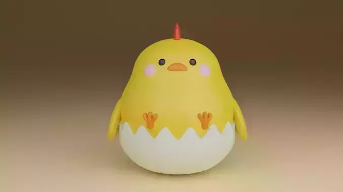 chicken 3D print model