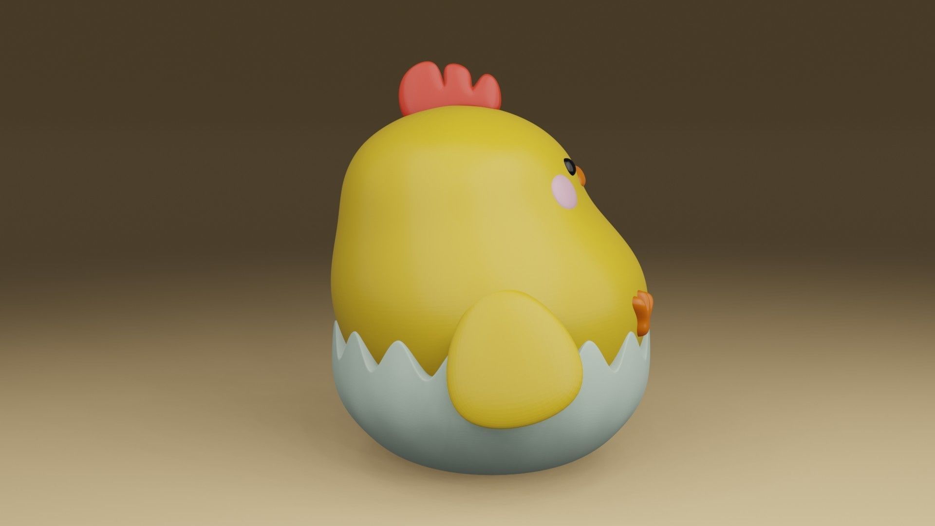 chicken 3D print model_8
