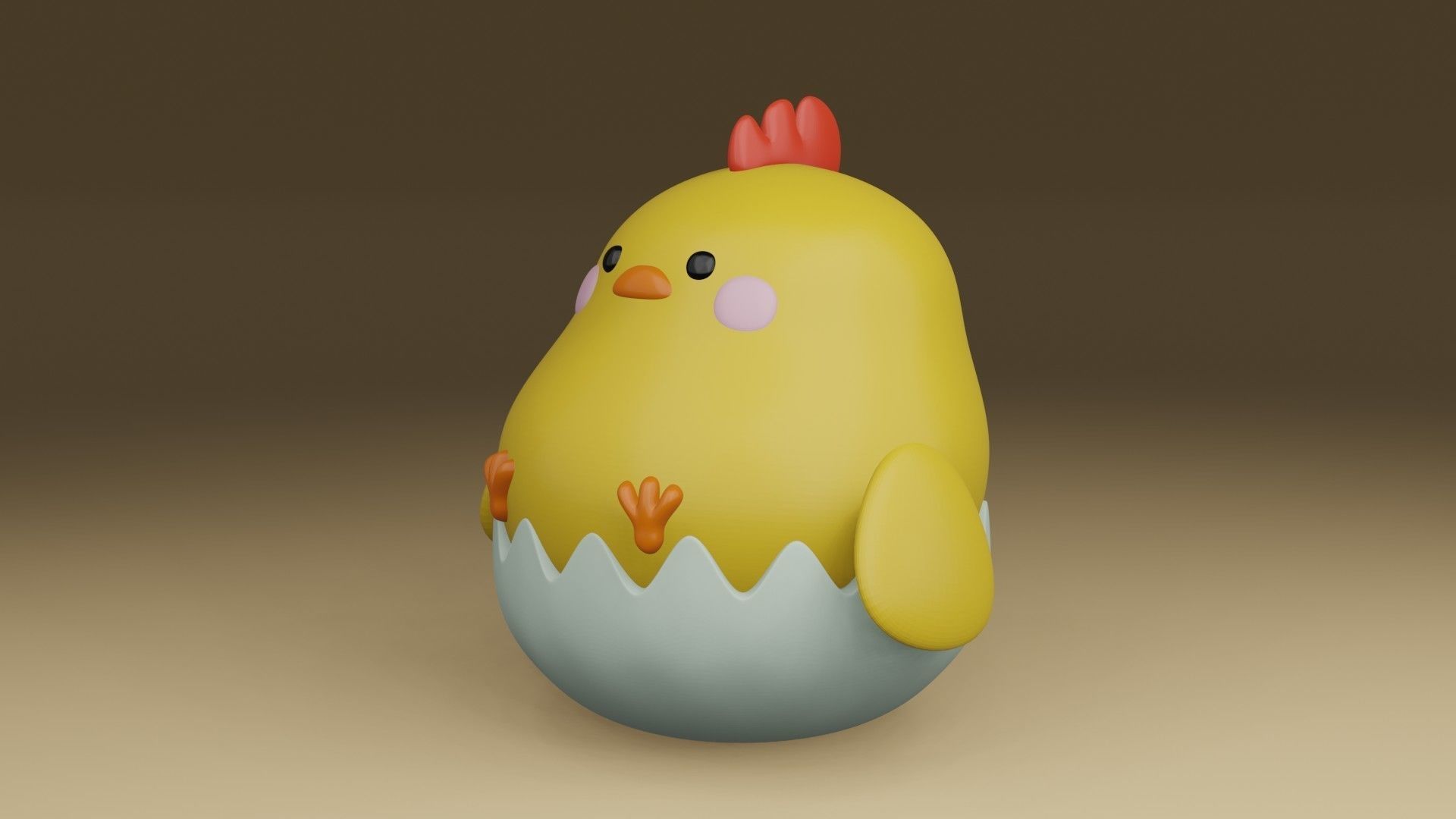 chicken 3D print model_13