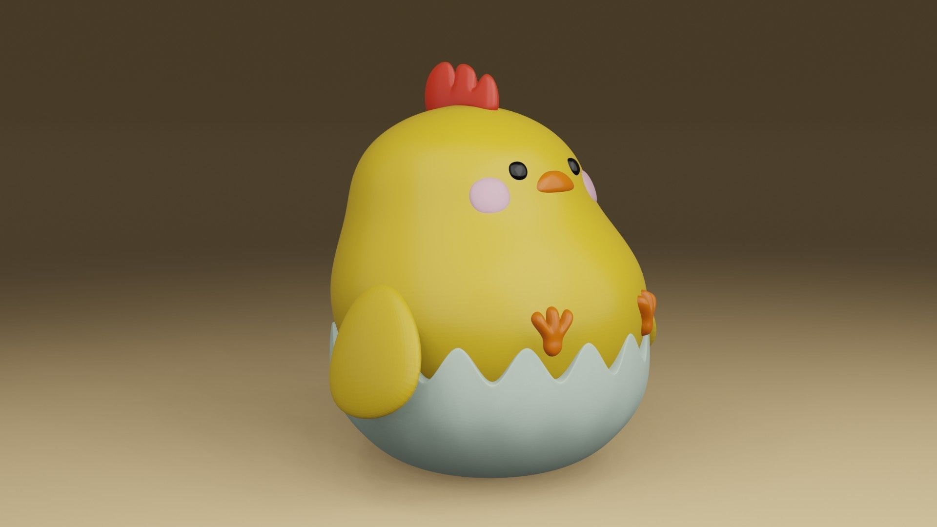 chicken 3D print model_7