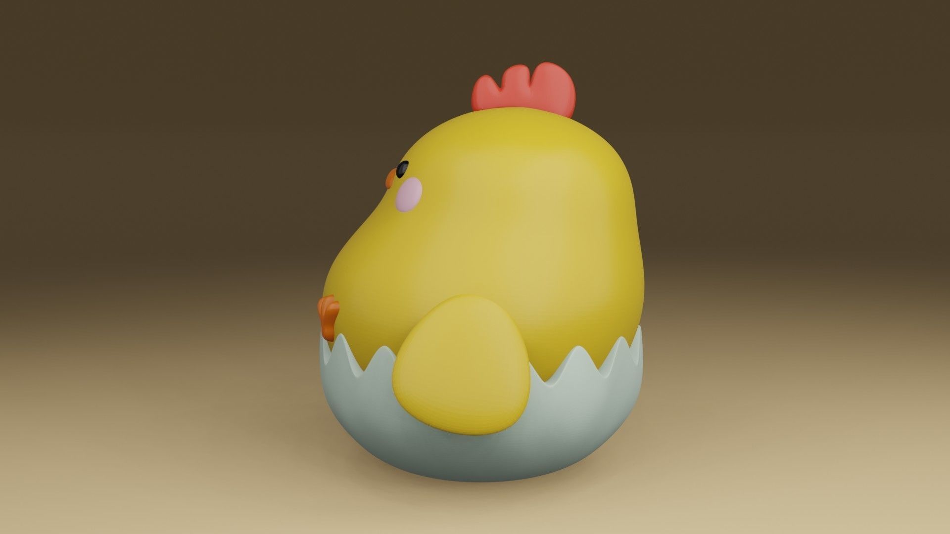 chicken 3D print model_12
