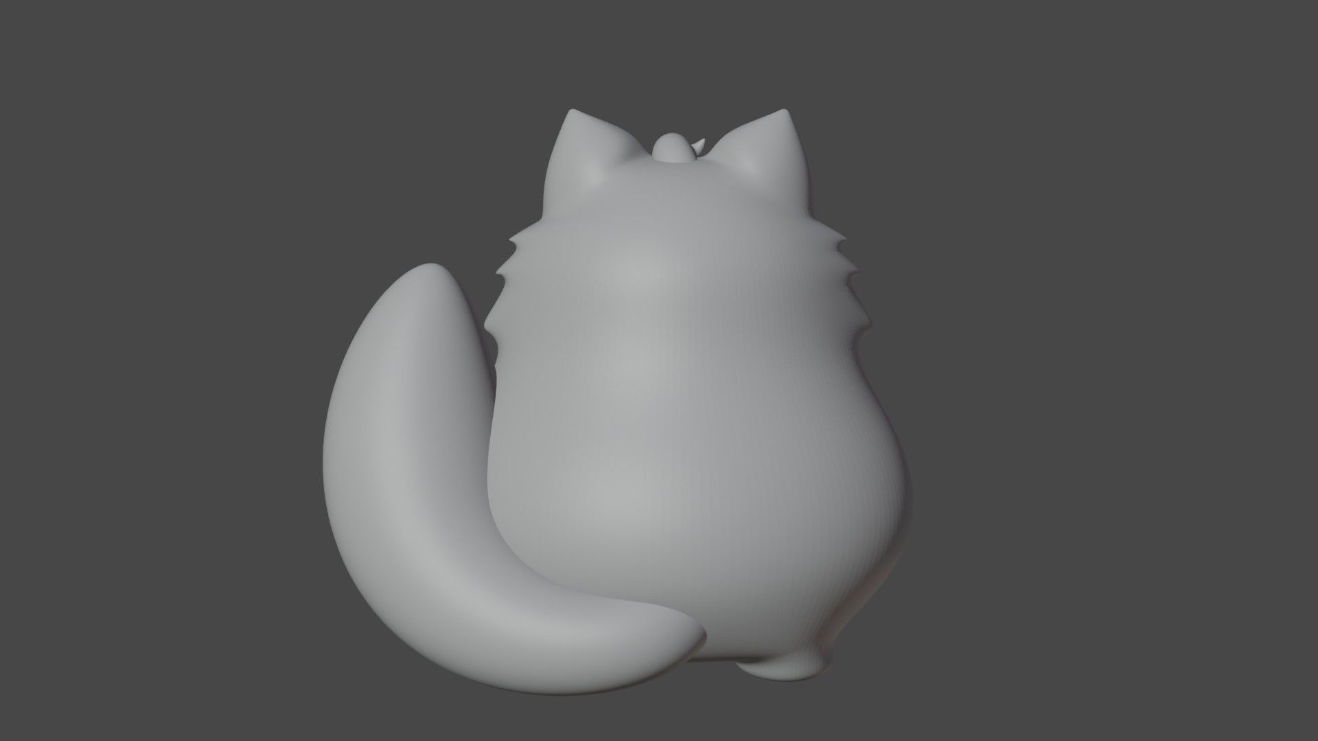 cute cat 3D print model_3