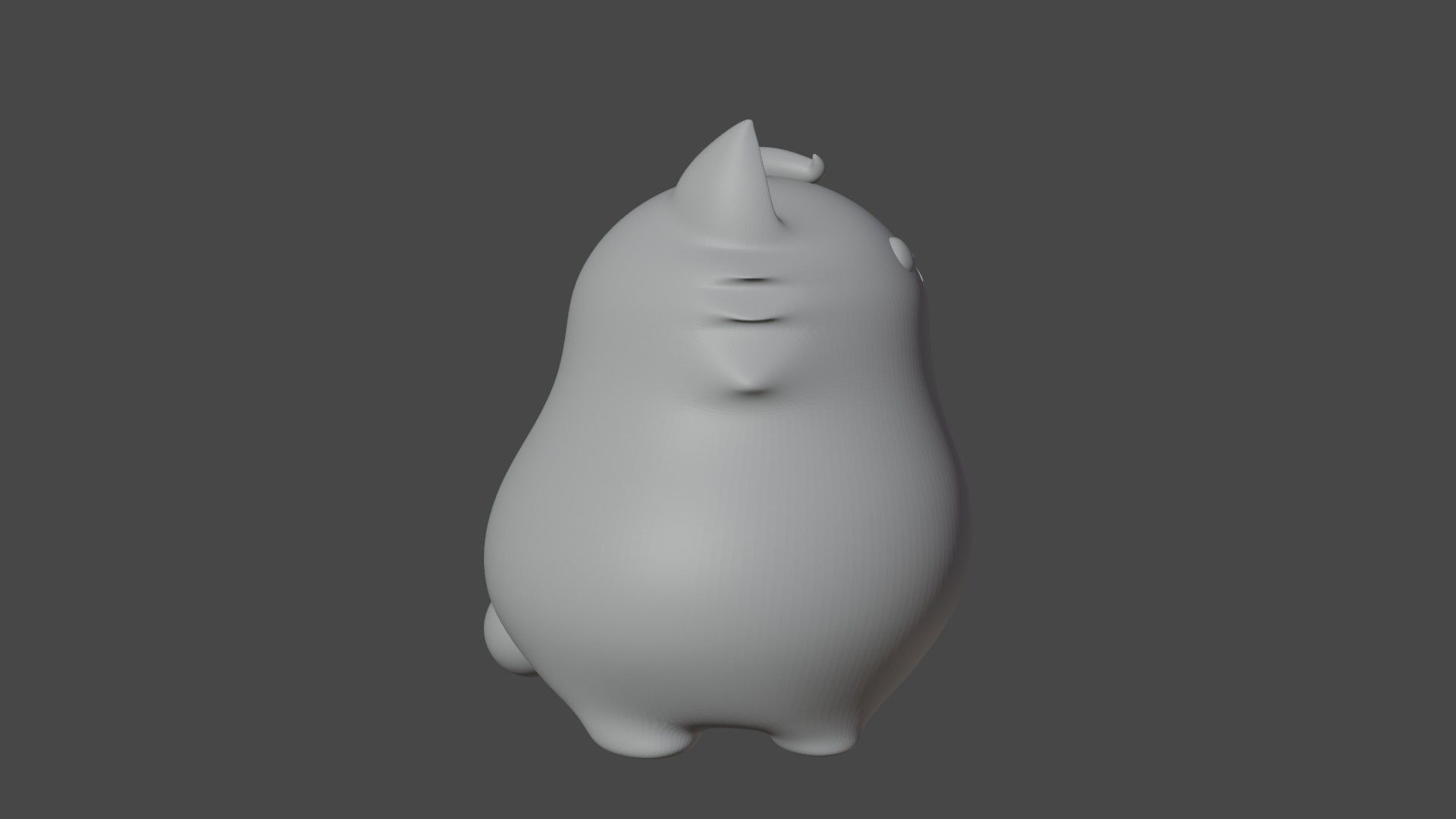 cute cat 3D print model_2