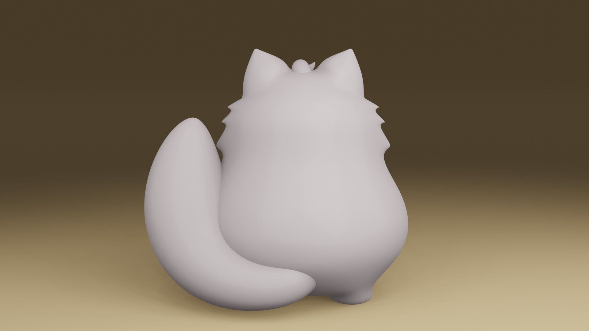 cute cat 3D print model_10