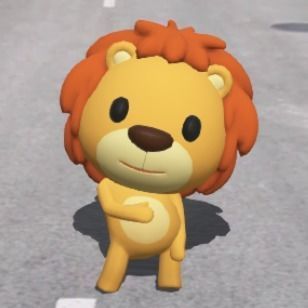 toy lion Free 3D model_2