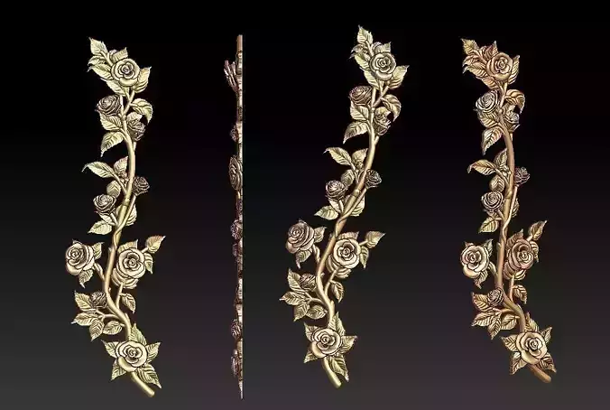 Rose Vine  Pendant 3D print model