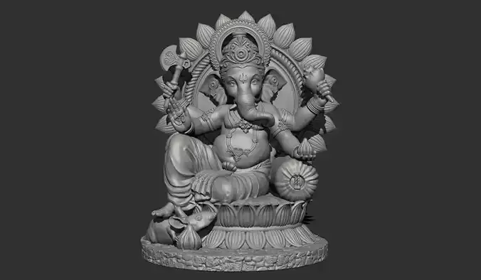 LORD SHRI GANESHA GANAPATI DADA PILLAIYAR VINAYAKA 3D print model