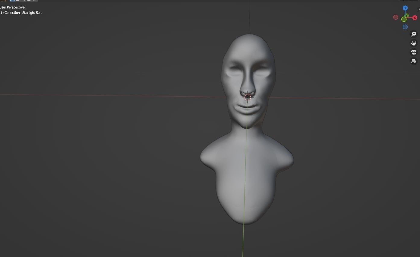 Head 4 Low-poly 3D model_2