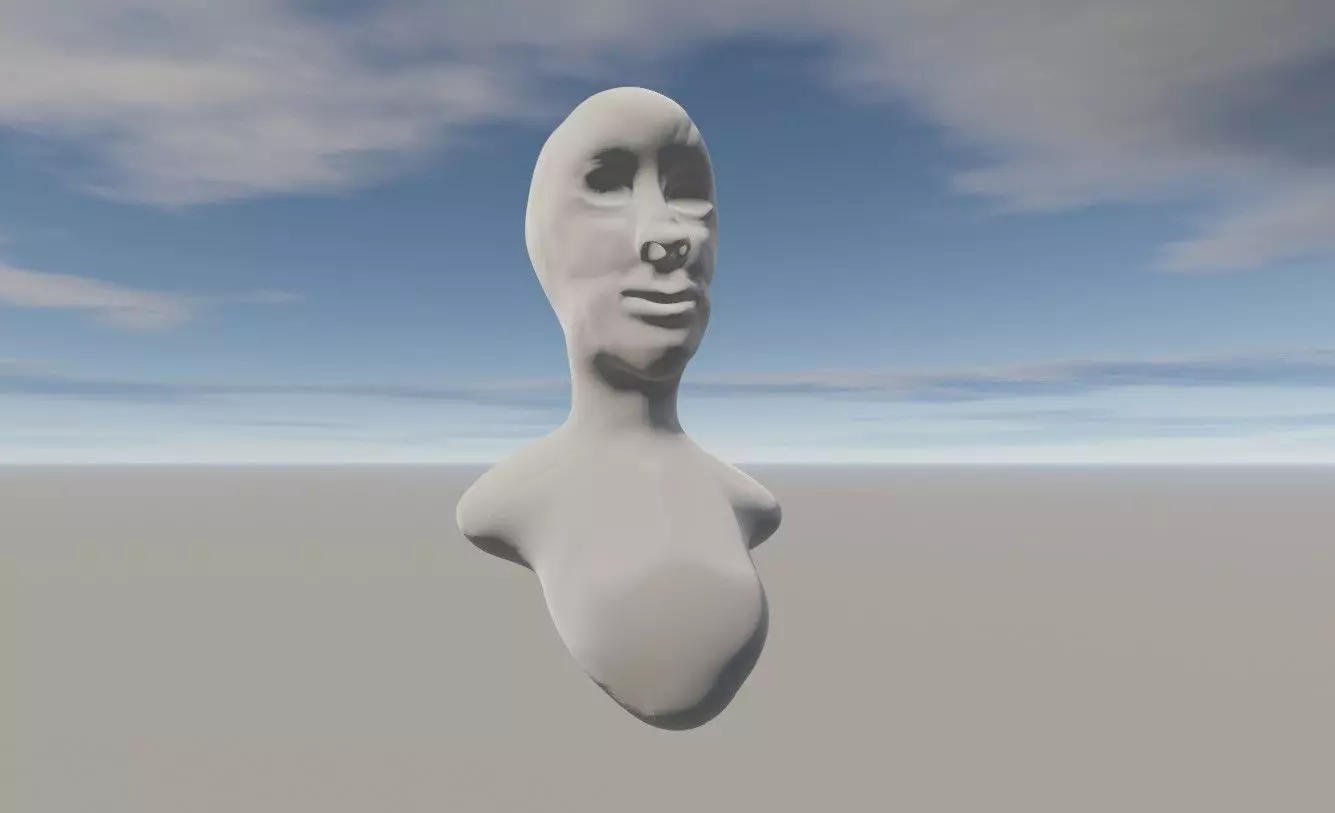 Head 4 Low-poly 3D model_0