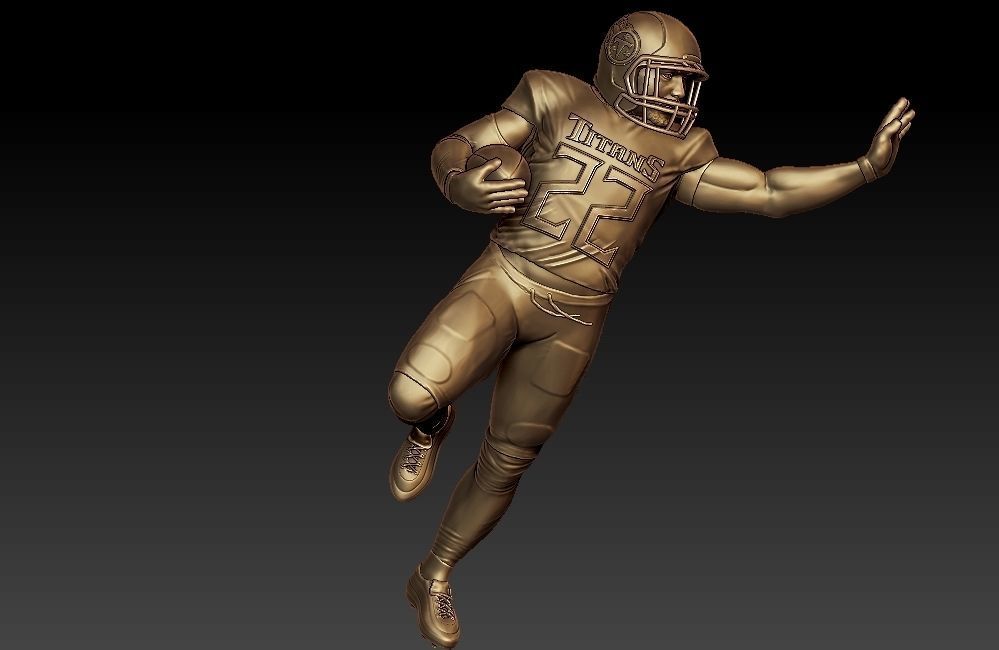 Derrick Henry Model 3D print model_11