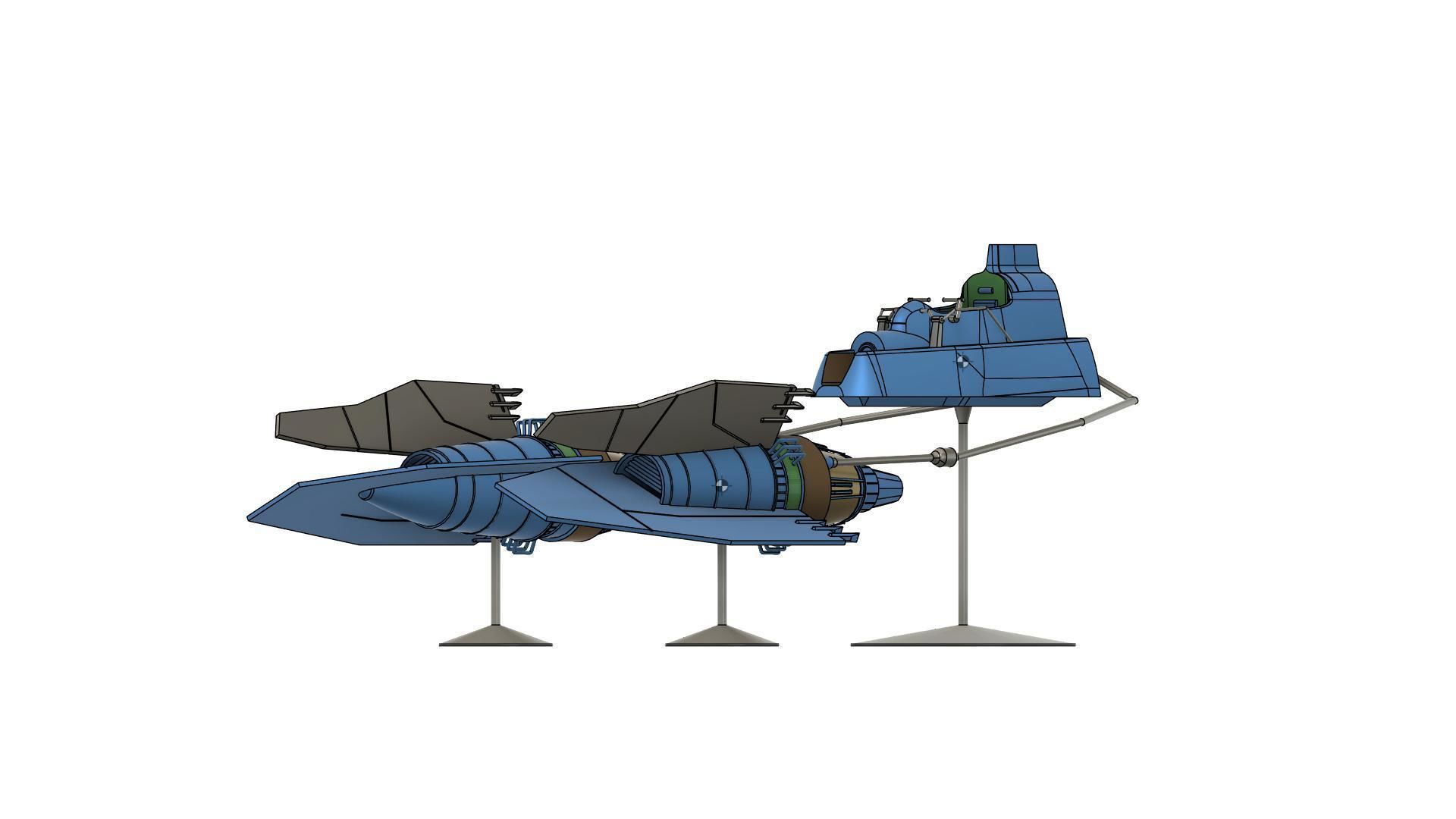 ebe endocott podracer  for 3 75 inch 3D print model 3D print model_3