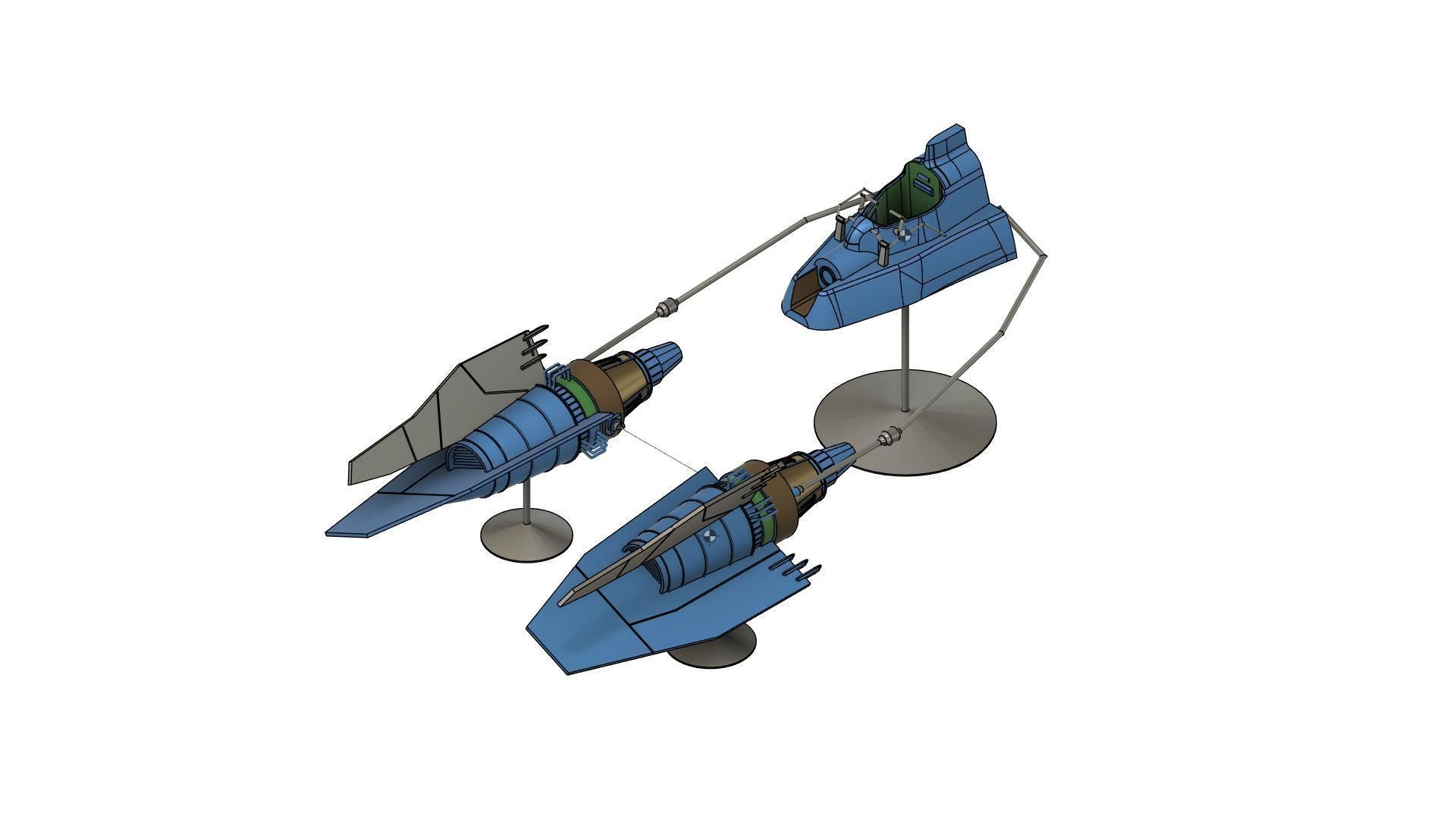 ebe endocott podracer  for 3 75 inch 3D print model 3D print model_1