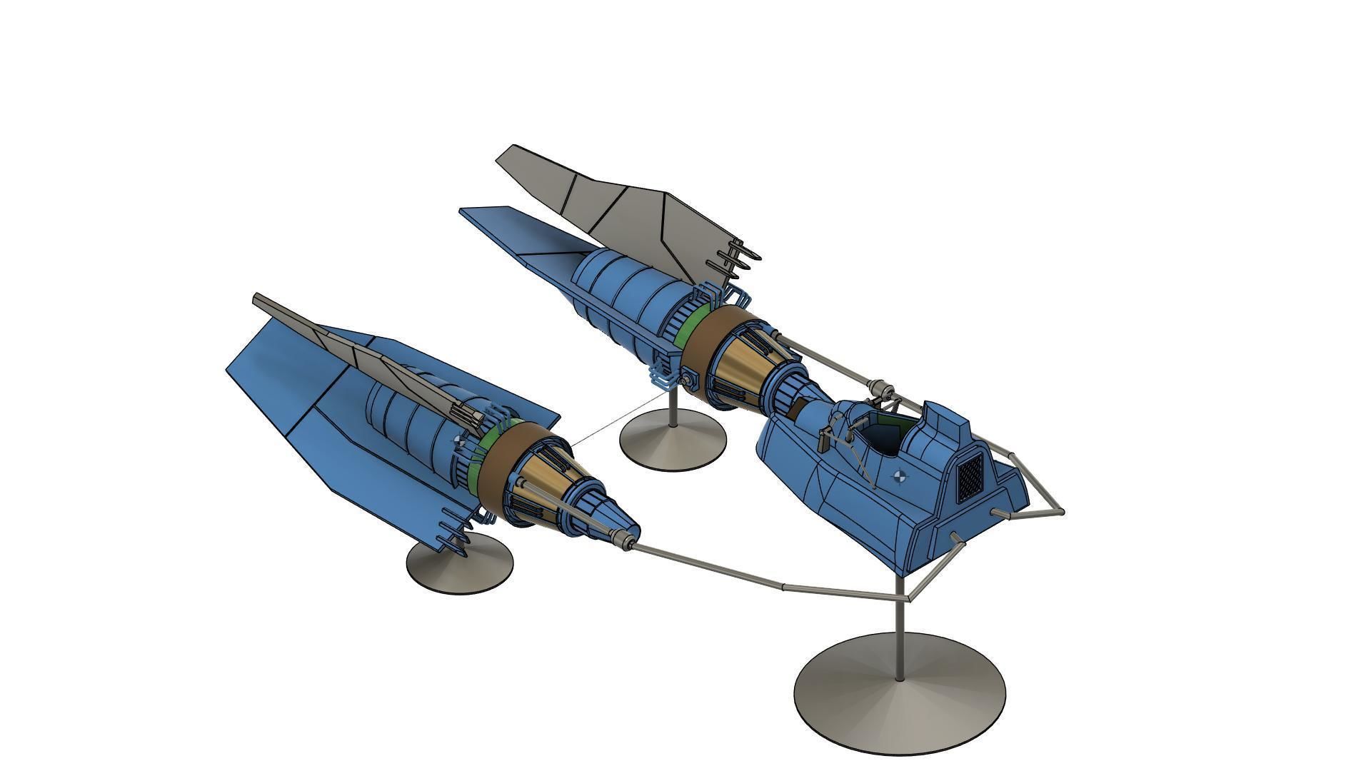 ebe endocott podracer  for 3 75 inch 3D print model 3D print model_6