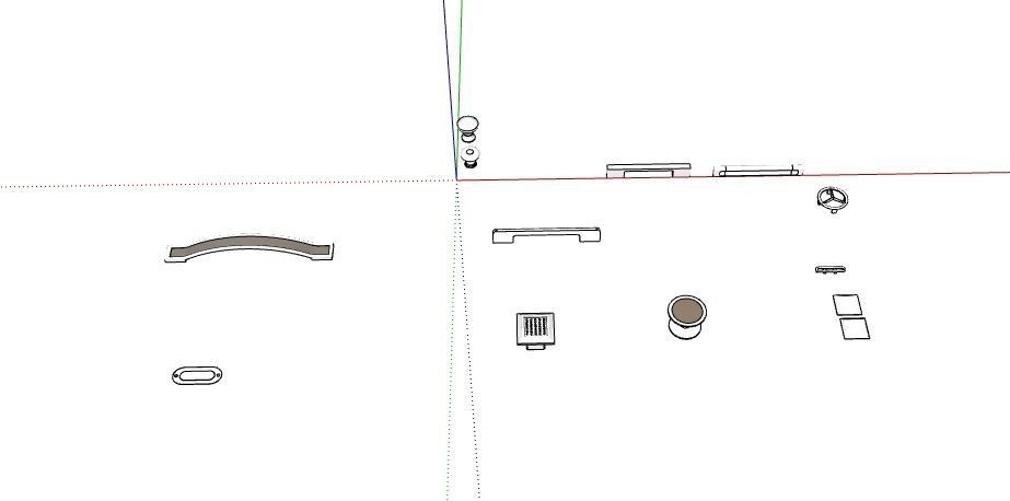 cabinets nobs and holders premium 1 to 1 ratio 3D model_3