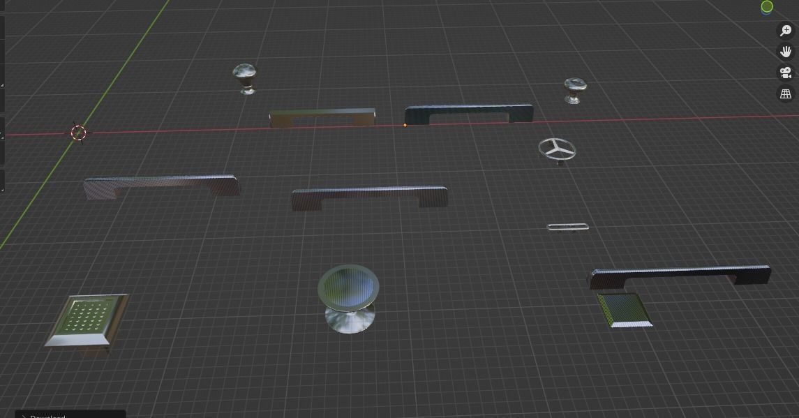 cabinets nobs and holders premium 1 to 1 ratio 3D model_2