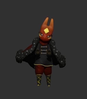 Sky Children Of the light bunny character 3D print model_2