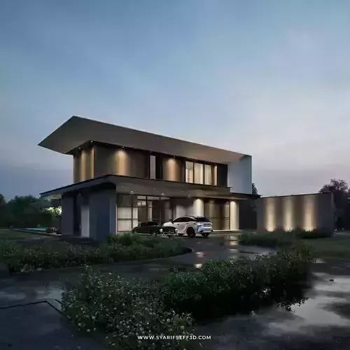 Modern House Design - Lotus Retreat