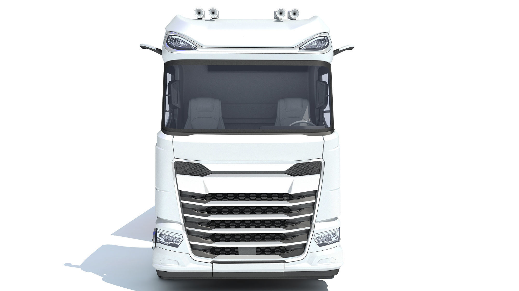 Animal Transporter Truck 3D model_10