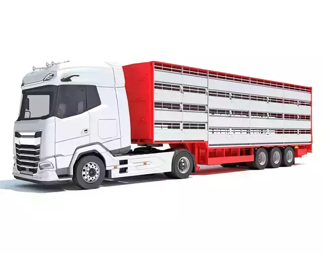 Animal Transporter Truck 3D model