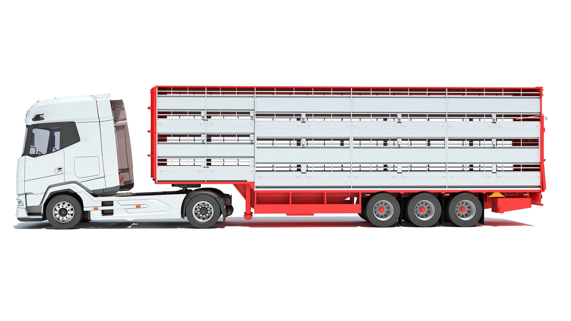 Animal Transporter Truck 3D model_1
