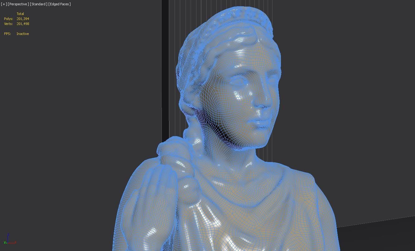 Hera Statue 3D model_4