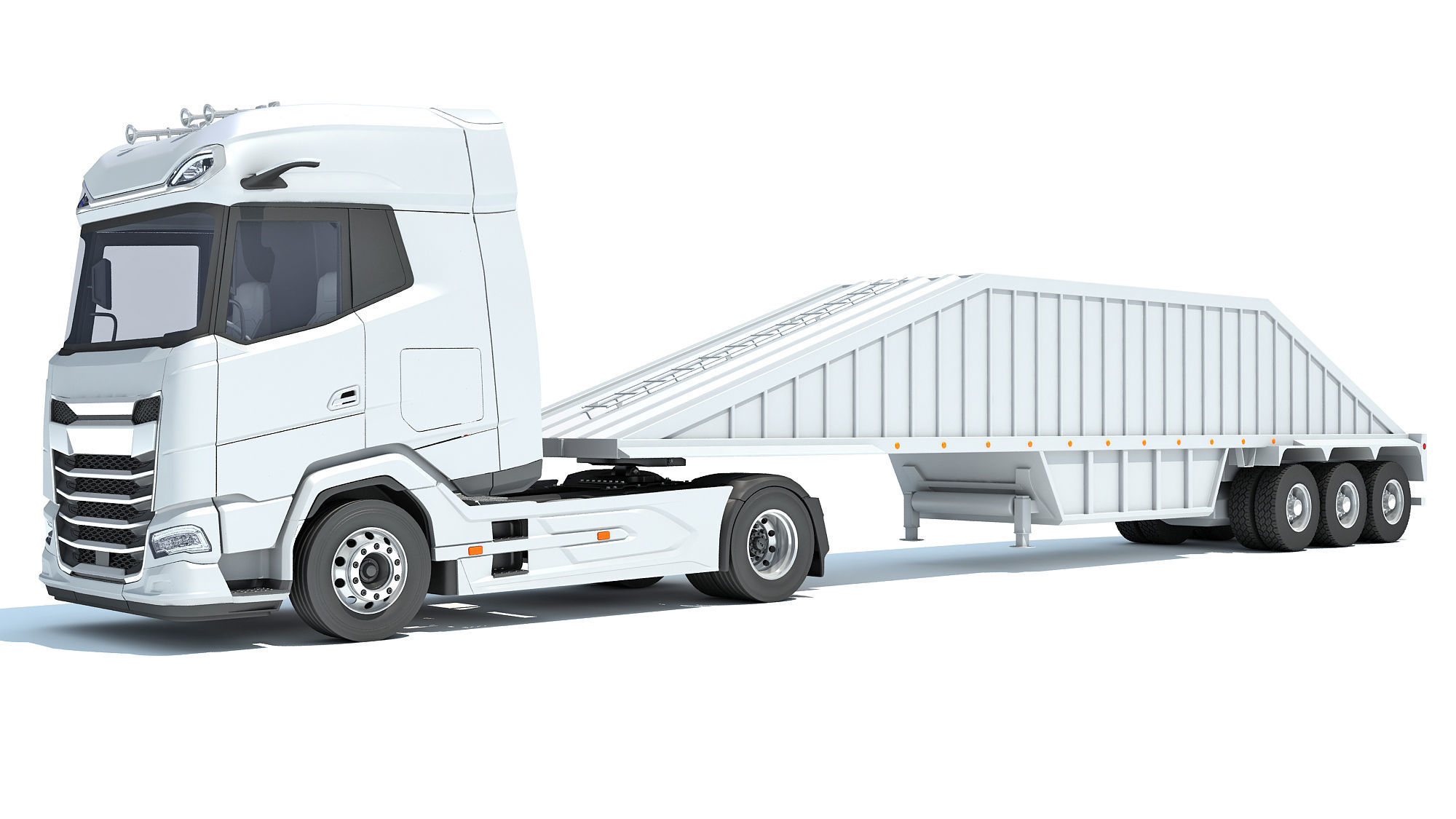 Bottom Dump Truck 3D model_8