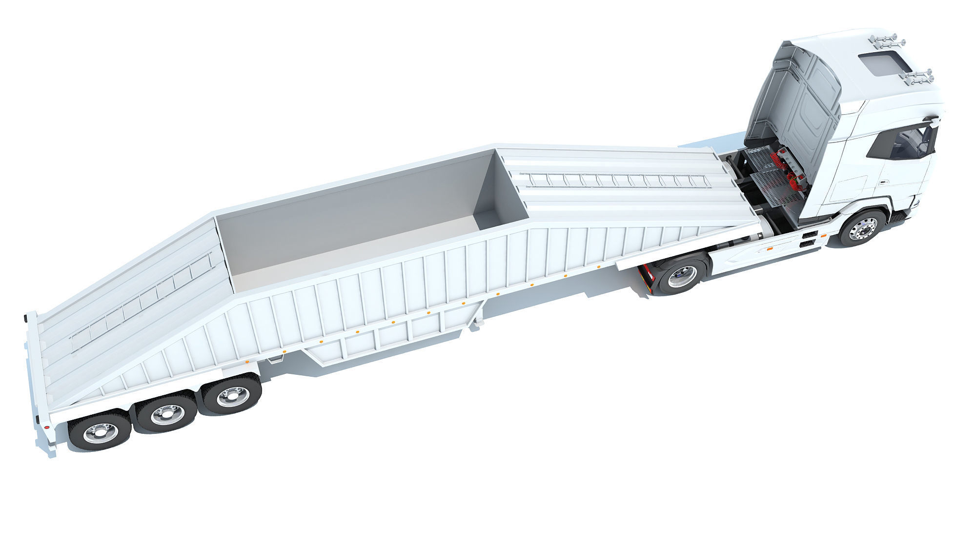 Bottom Dump Truck 3D model_6