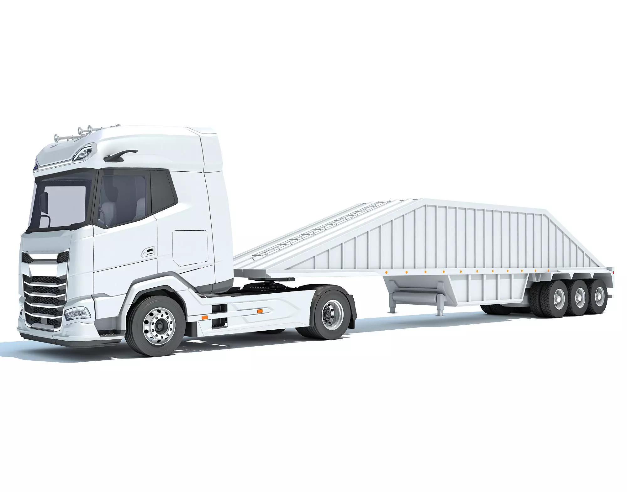 Bottom Dump Truck 3D model_0