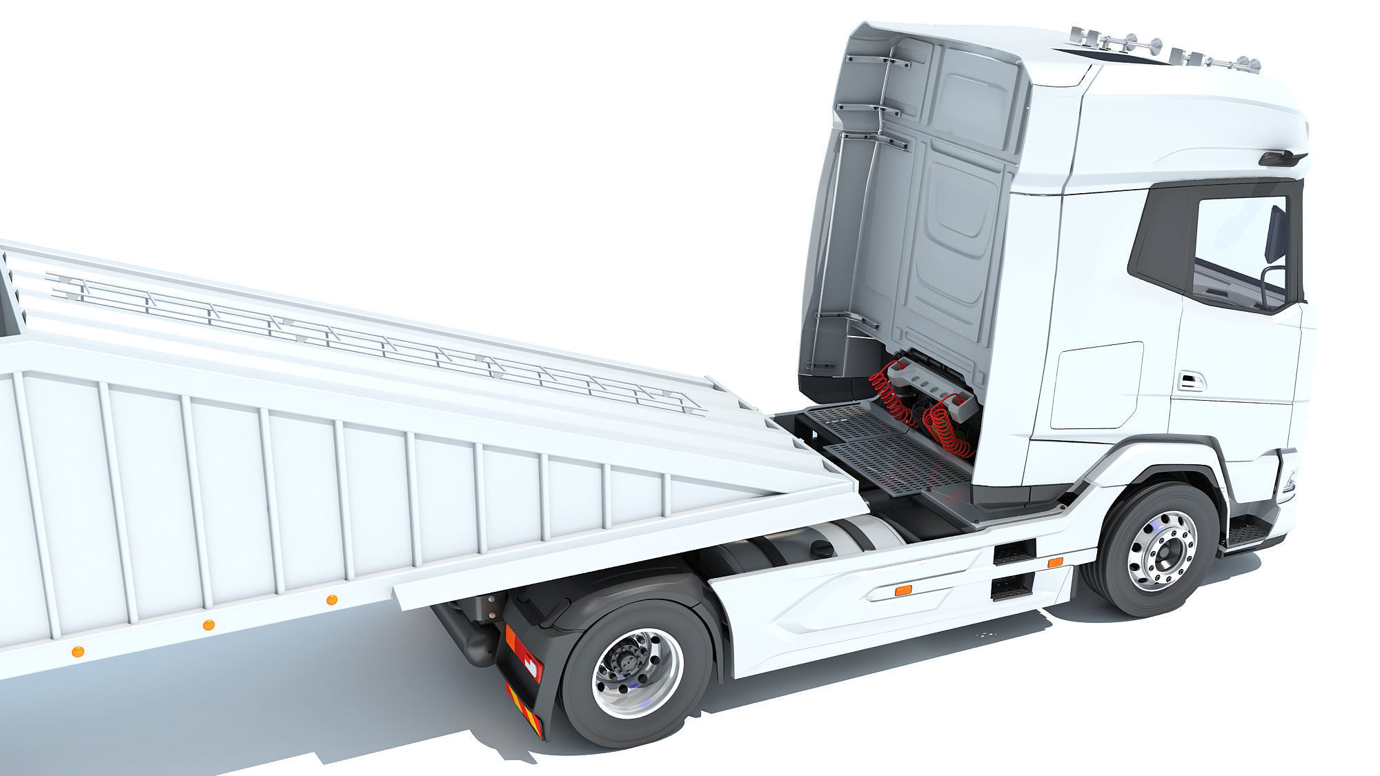 Bottom Dump Truck 3D model_16