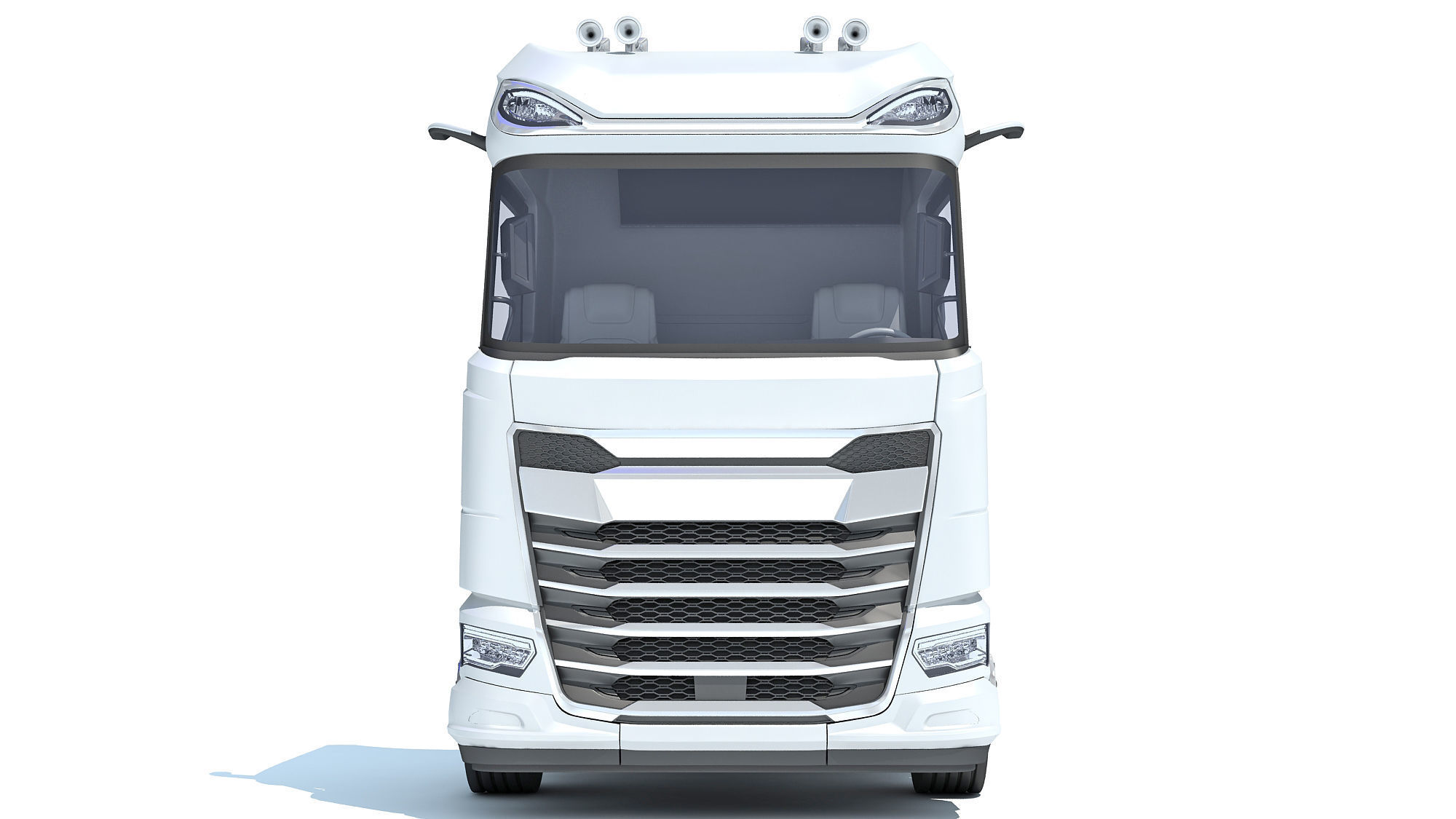 Bottom Dump Truck 3D model_10