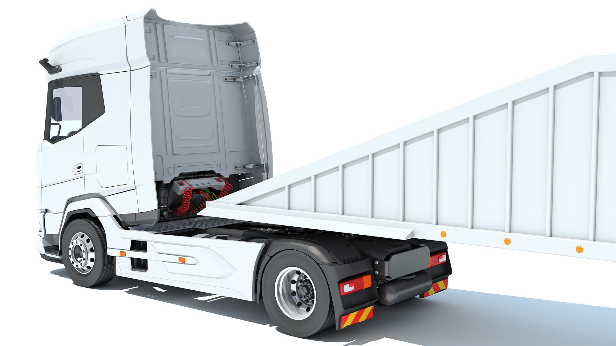 Bottom Dump Truck 3D model_13