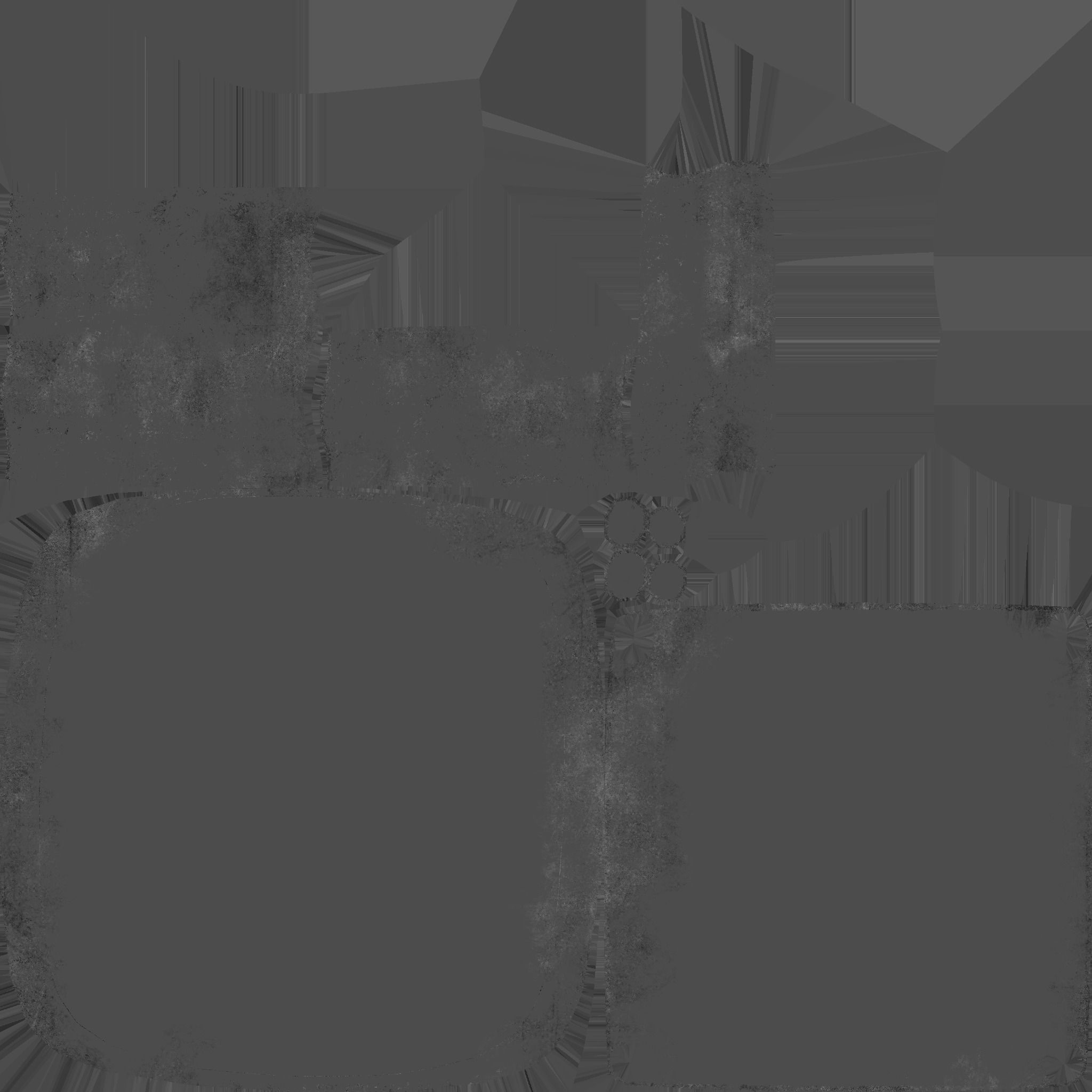 sofachair Low-poly 3D model_28