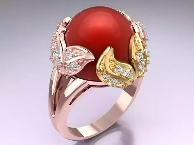 Stone Ring - Womens Rings - GN236