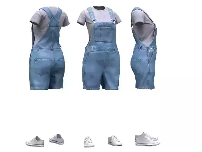 Female Overall Outfit 3