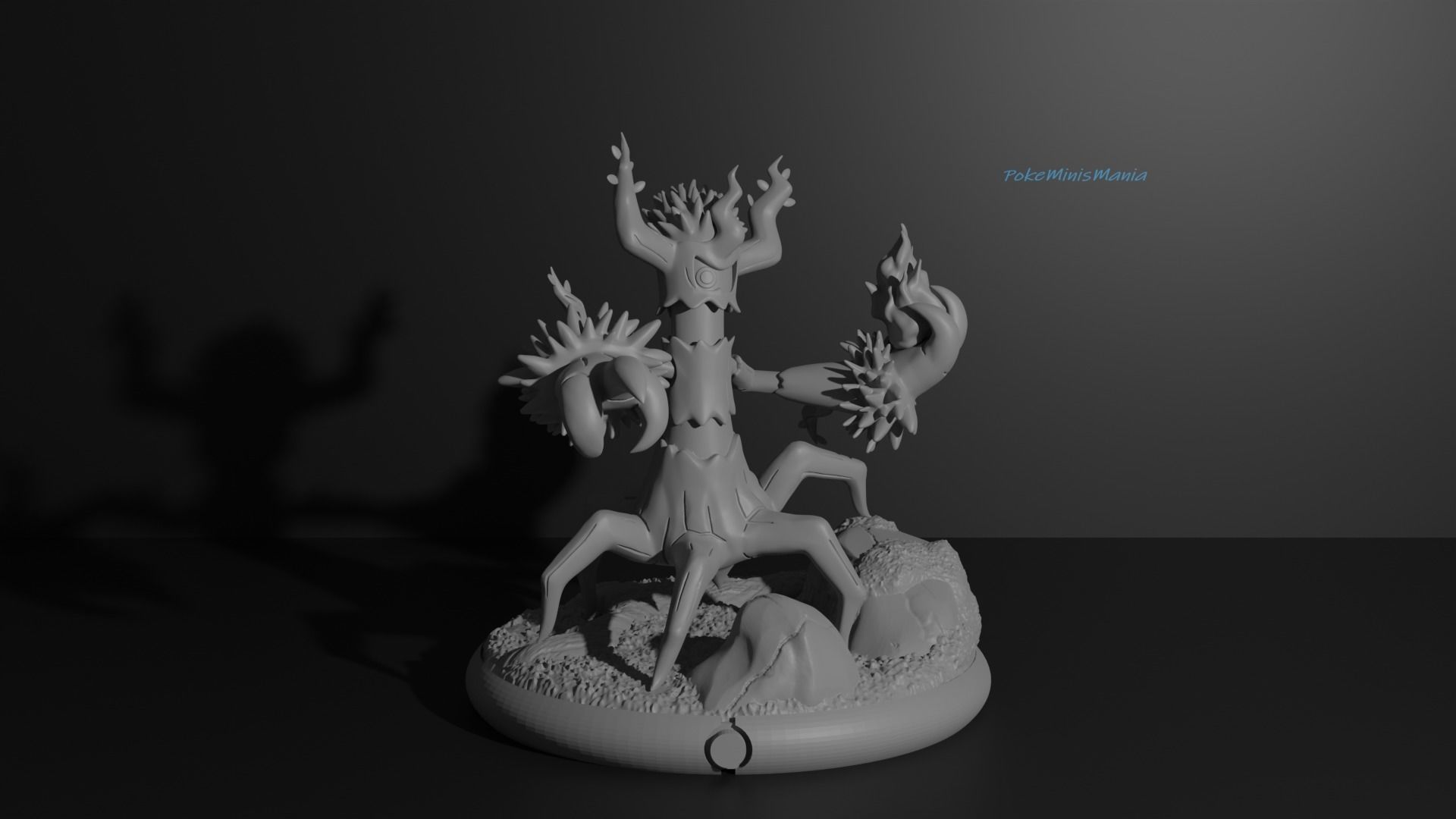 Phantump and Trevenant presupported 3D print model 3D print model_13
