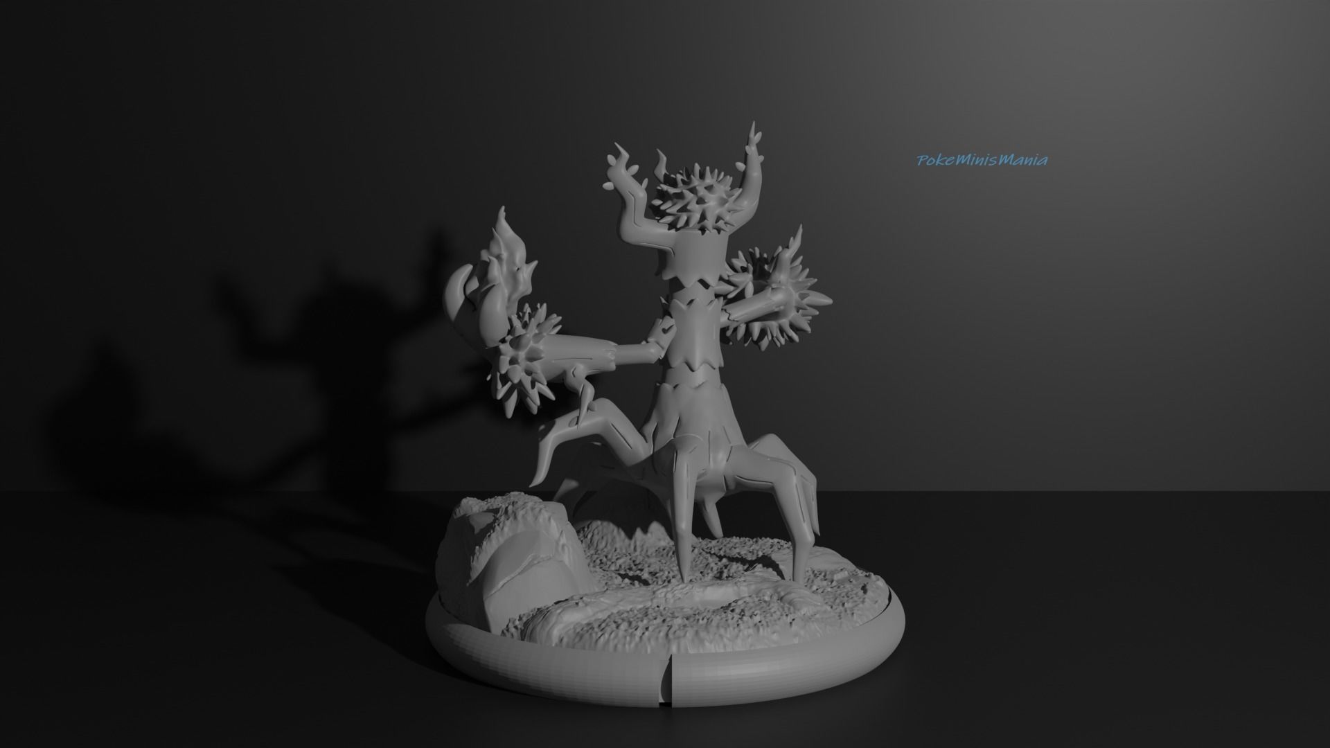 Phantump and Trevenant presupported 3D print model 3D print model_16