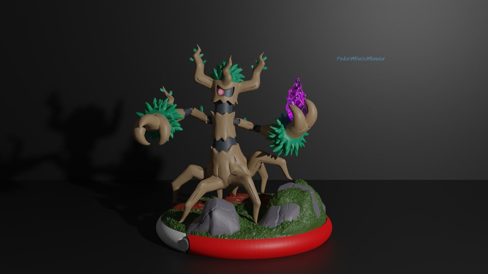 Phantump and Trevenant presupported 3D print model 3D print model_6