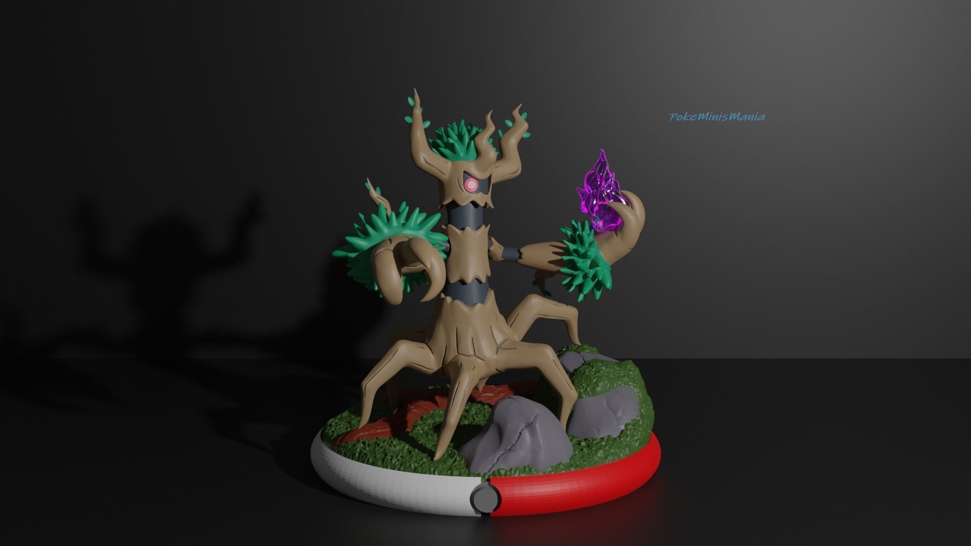 Phantump and Trevenant presupported 3D print model 3D print model_5
