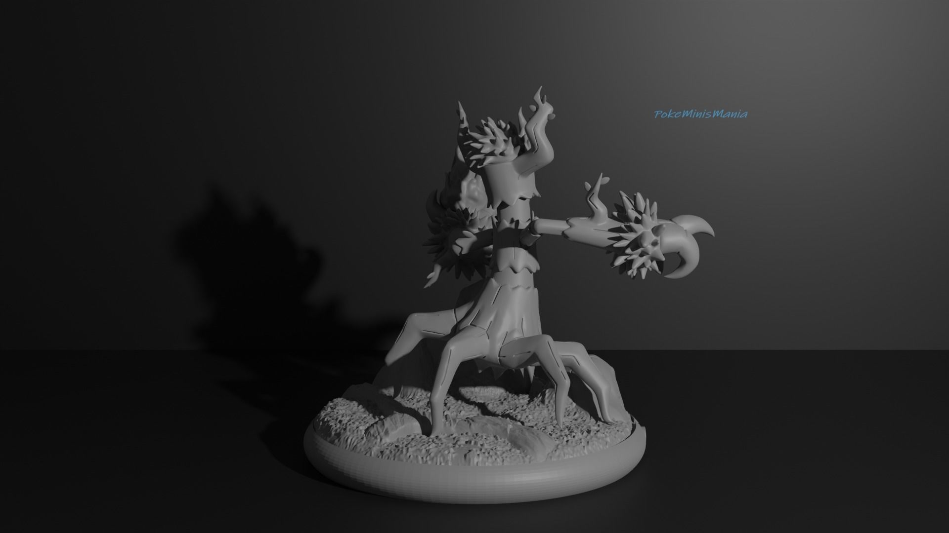 Phantump and Trevenant presupported 3D print model 3D print model_15