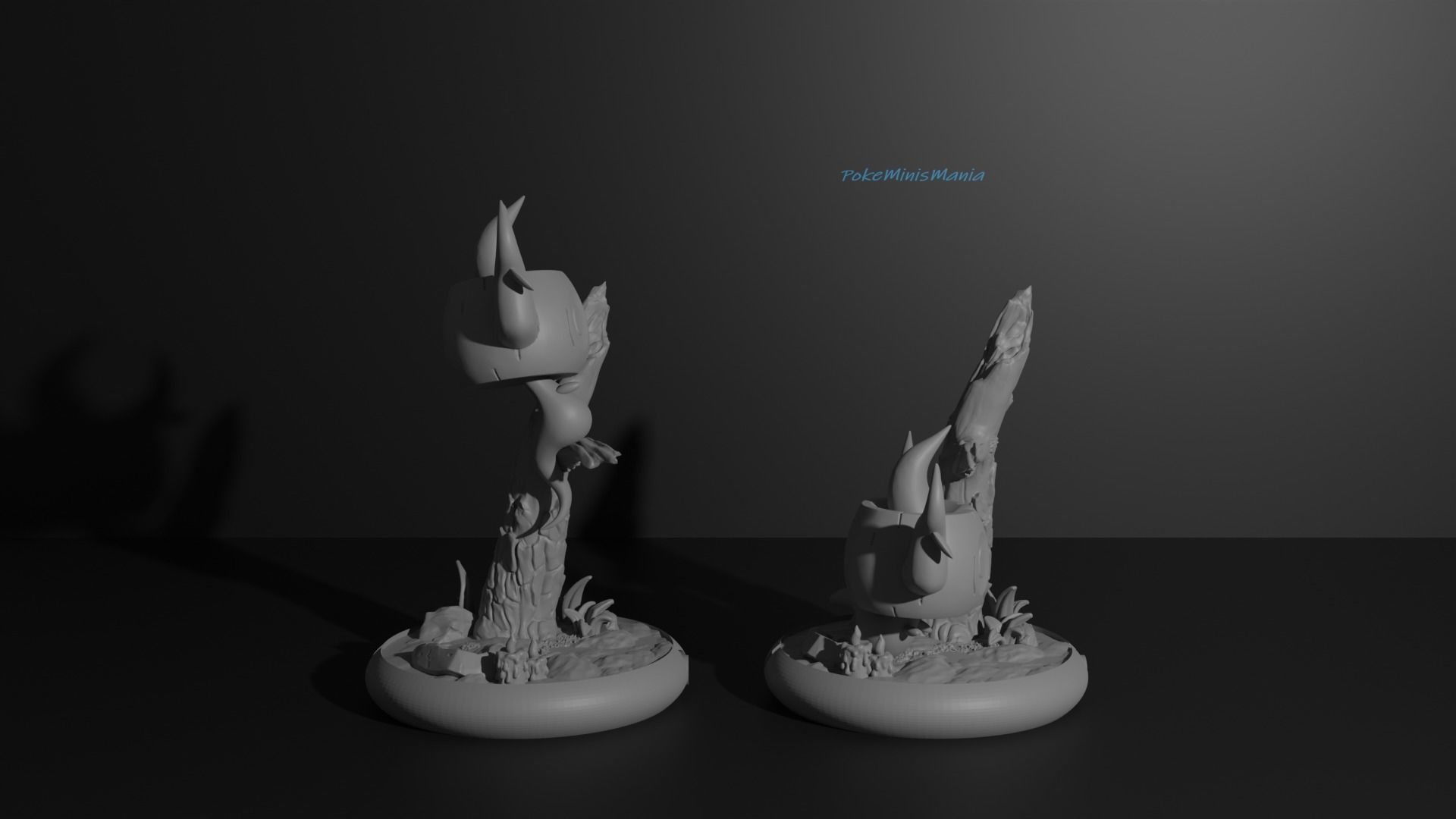 Phantump and Trevenant presupported 3D print model 3D print model_11