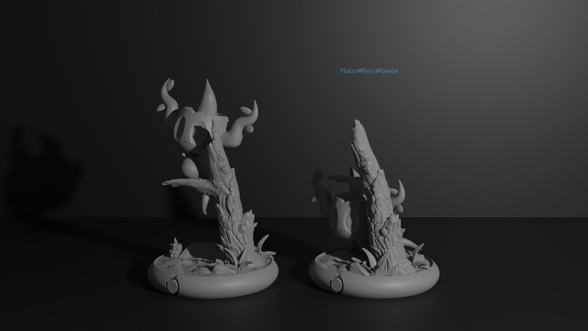 Phantump and Trevenant presupported 3D print model 3D print model_10