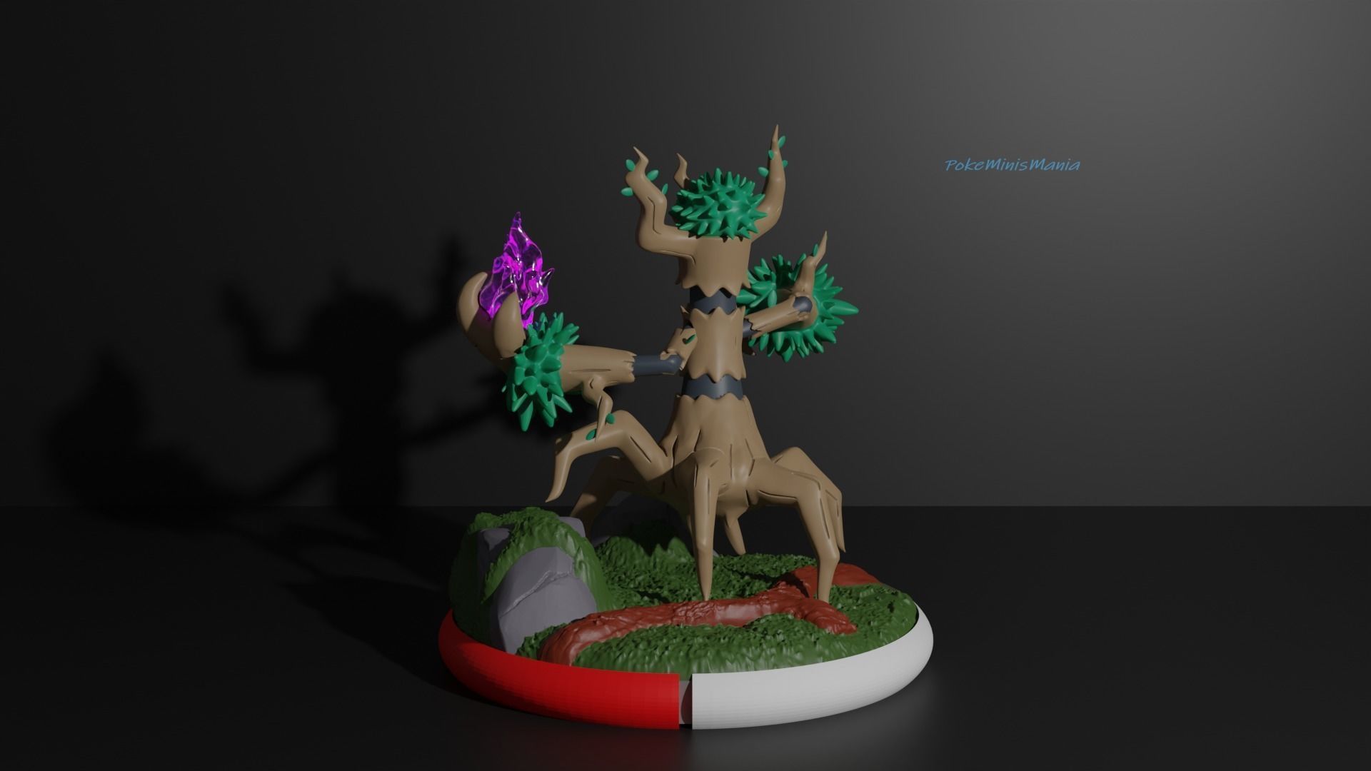 Phantump and Trevenant presupported 3D print model 3D print model_8