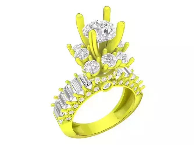 A7502 Luxury Korean Style Diamond Women Ring