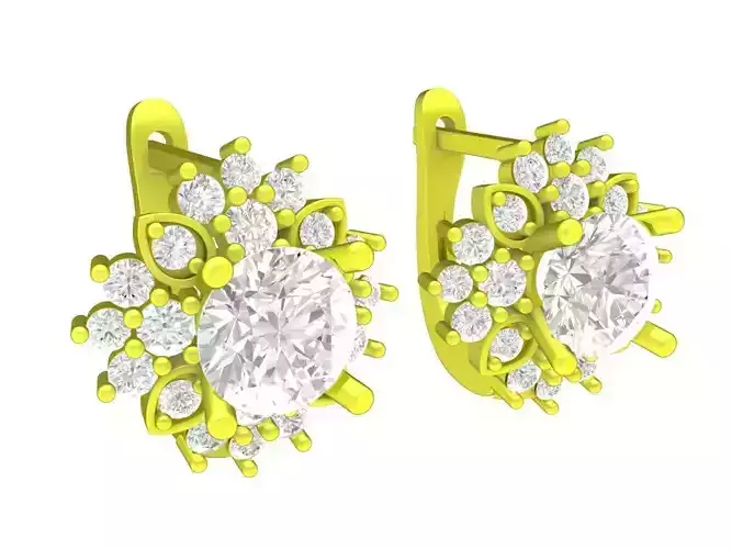 A7507 Luxury Korean Style Hoop Earrings