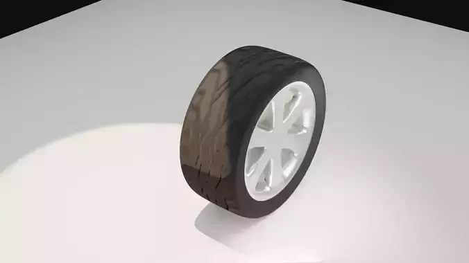 Car Wheel with Materials